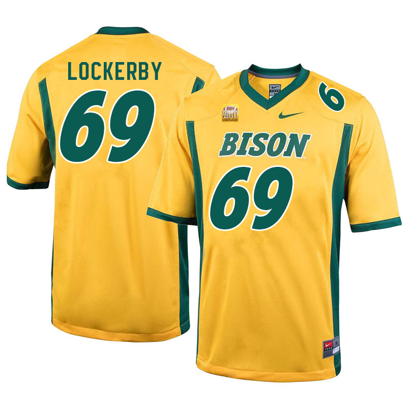 Men #69 Devin Lockerby North Dakota State Bison College Football Jerseys Sale-Yellow
